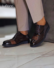 Load image into Gallery viewer, 145  Lufiano Lace Up: Brown