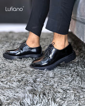 Load image into Gallery viewer, 161  Lufiano Lace Up: Black and Blue