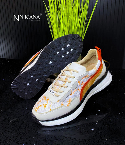 iLVi061-Lace up: Biege