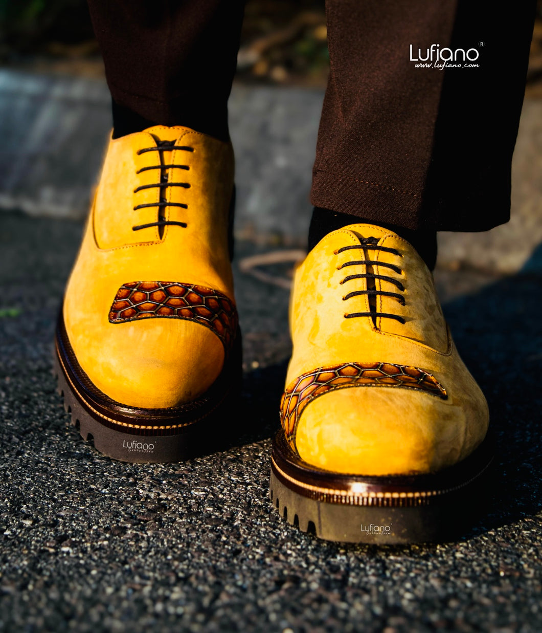 198  Lufiano Lace Up: Rust