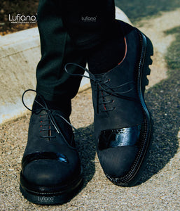 198  Lufiano Lace Up: Black