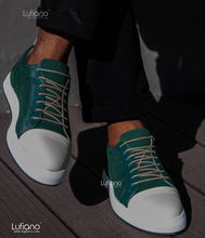 Load image into Gallery viewer, 217 - Lufiano Leather Sneaker- Green-White