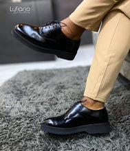 Load image into Gallery viewer, 229B Lufiano Lace Up: Black