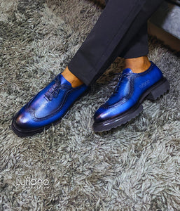 124 - Lufiano Lace up: Navy