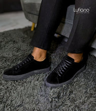 Load image into Gallery viewer, 245 - Lufiano Leather Sneaker- Black