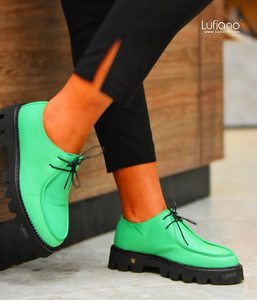 196- NIK' ANA By Lufiano Lace up: Green