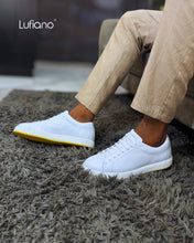 Load image into Gallery viewer, 249 - Lufiano  Leather Sneaker- White