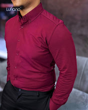 Load image into Gallery viewer, 37844 : Long sleeve shirt - Claret red