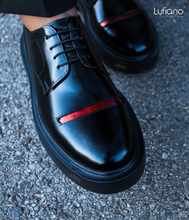 Load image into Gallery viewer, 167  Lufiano Lace Up: Black- Copper