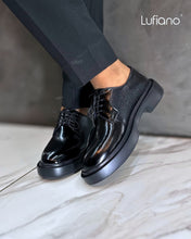 Load image into Gallery viewer, 161  Lufiano Lace Up: Black and Blue