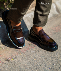 209  - Lufiano Slip On: Brown