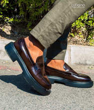 Load image into Gallery viewer, 209  - Lufiano Slip On: Brown