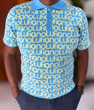 Load image into Gallery viewer, LFN024: Knit Top:Blue-yellow