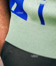 Load image into Gallery viewer, LFN007: Knit Top: Olive-Cobalt blue