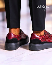 Load image into Gallery viewer, 255B- Lufiano Lace up: Burgundy