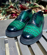 Load image into Gallery viewer, 229 Lufiano Lace Up: Green