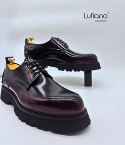 242 - Lufiano Lace up: Burgundy