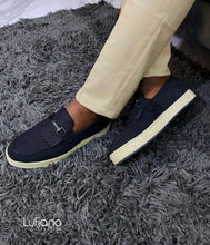 Load image into Gallery viewer, 027F - Lufiano collection-Leather loafers- Black
