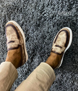 234  - Lufiano Slip On: Brown