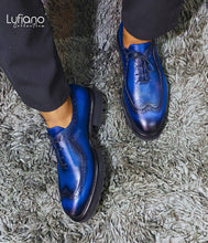 Load image into Gallery viewer, 124 - Lufiano Lace up: Navy