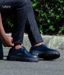 175- Lufiano Lace up: Navy blue