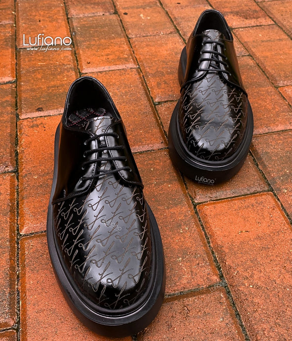 208B Lufiano Lace Up: Black