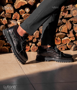 Mens black sneakers deflatable 218