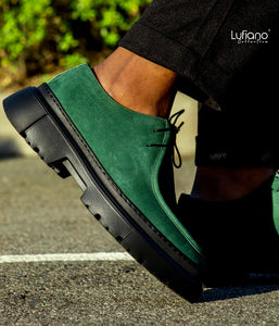 175- Lufiano Lace up: Emerald