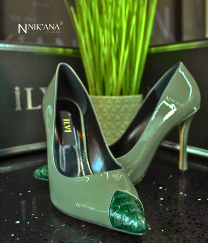 iLVi041-High Heels: Green