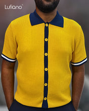 Load image into Gallery viewer, LFN036: Knit Top:Blue-yellow