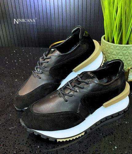 iLVi047-Lace up: Black