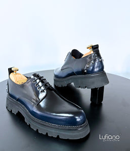 242 - Lufiano Lace up: Blue