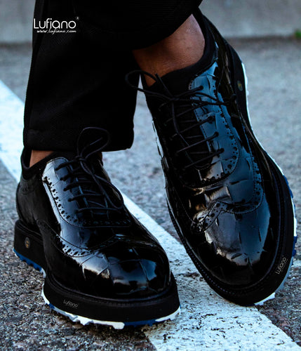 182 Lufiano Lace up : Black