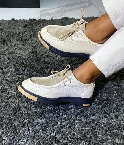 iLVi012-Lace up: Beige