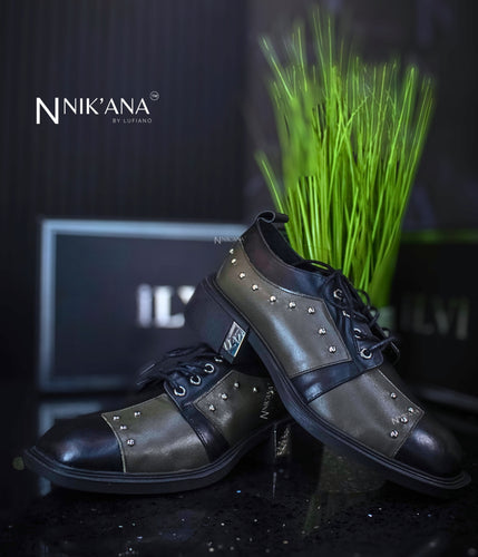 iLVi045-Lace up: Black-OIive