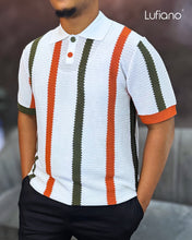 Load image into Gallery viewer, LFN028: Knit Top:White-orange