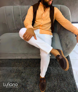 234B  - Lufiano Slip On: Brown