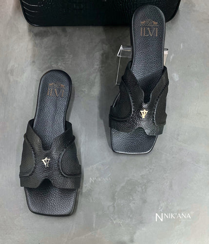 iLVi086-Sandals: Black