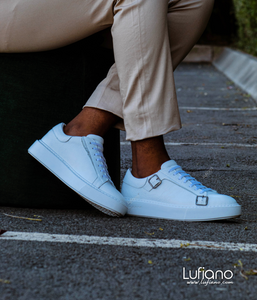 200  Lufiano Lace Up : White