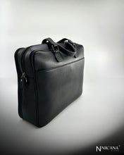 Load image into Gallery viewer, SKARLET057- Black Leather Laptop bag