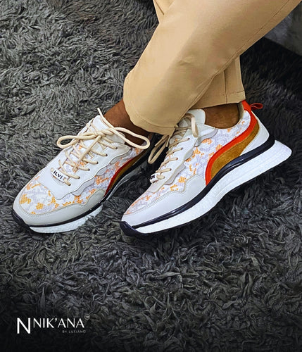 iLVi061-Lace up: Biege