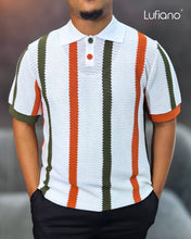 Load image into Gallery viewer, LFN028: Knit Top:White-orange