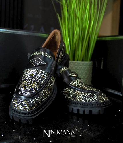 iLVi037-Slip on: Black-Brown