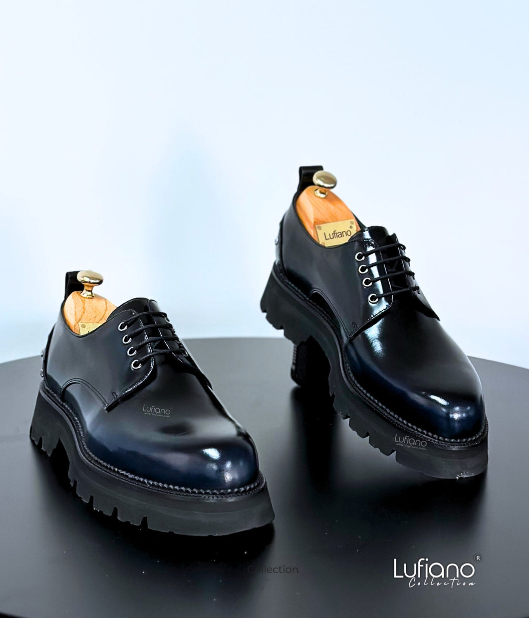 242 - Lufiano Lace up: Blue