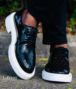 208 Lufiano Lace Up: Black