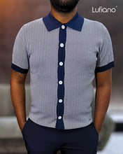 Load image into Gallery viewer, LFN037: Knit Top:D.blue-grey