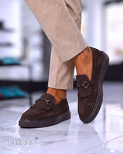 Load image into Gallery viewer, 027G - Lufiano collection- Leather loafers- Brown