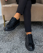 Load image into Gallery viewer, 252- Lufiano Lace up: Black