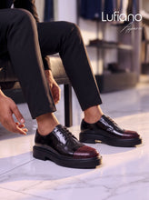 Load image into Gallery viewer, 159 Lufiano Lace Up: Black/Red