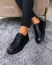Load image into Gallery viewer, 252- Lufiano Lace up: Black